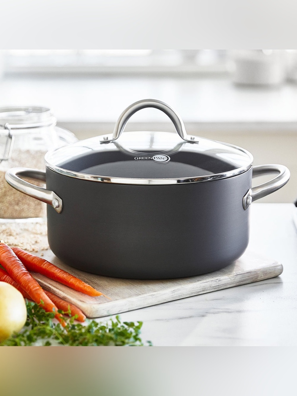 GreenPan Lima Ceramic Nonstick 5-Qt Stockpot with Lid
